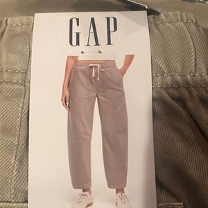 NWT GAP Women's Drawstring Utility Pants in Taupe Beige lowest price no offers